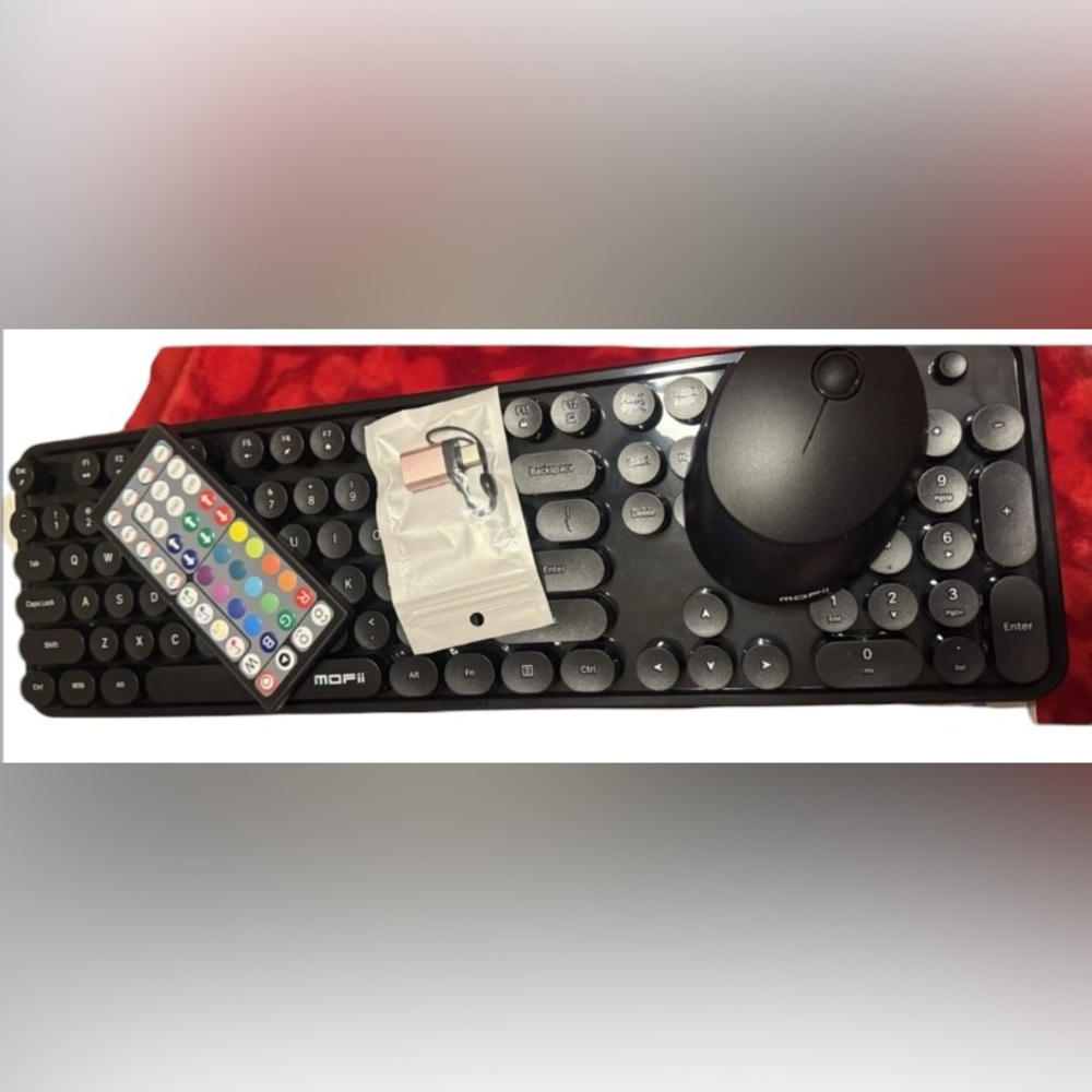 MOFII Wireless Keyboard and Mouse Combo, Full Size Typewriter Keyboard